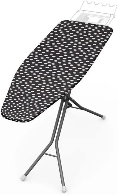 Clevinger Ironing Board Cover Heat Resistant - Black/White Polka Dots (47CM X 135CM)