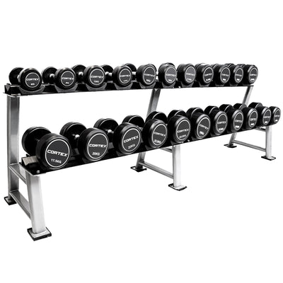 Cortex 5-30kg Pro Fixed Commercial Dumbbell Set (385kg Total)