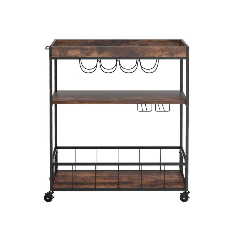 Artiss Kitchen Island Rolling Serving Cart