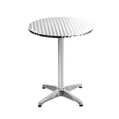 Gardeon Set of 2 Outdoor Bar Table Aluminium Round 70/110CM