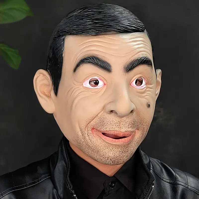 Rowan Atkinson Mask Costume Party Celebrity Rubber Latex Mask Halloween Mr. Bean 