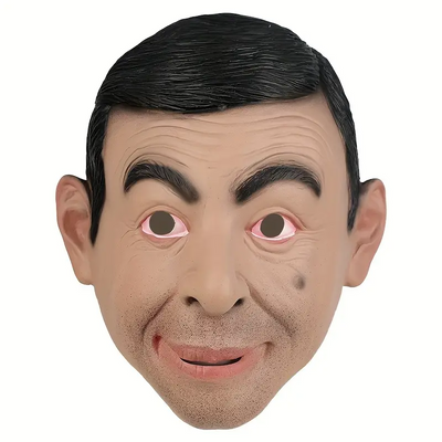 Rowan Atkinson Mask Costume Party Celebrity Rubber Latex Mask Halloween Mr. Bean