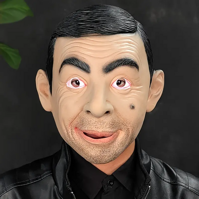 Rowan Atkinson Mask Costume Party Celebrity Rubber Latex Mask Halloween Mr. Bean 