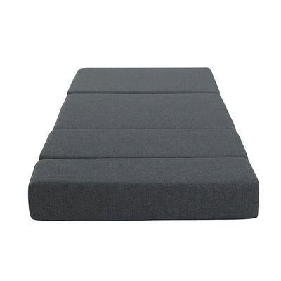 Giselle Bedding Foldable Mattress Folding Foam Bed Floor Mat Grey