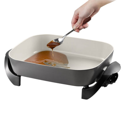 Sunbeam DuraCeramic Large Frypan Electric Non-Stick Frying Pan with Lid