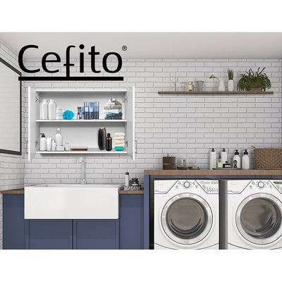 Cefito Bathroom Storage Cabinets 900mm Wall Mounted Medicine Cabinet Cupboard