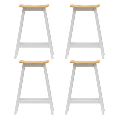 Artiss 4x Bar Stools Wooden Chairs Oak