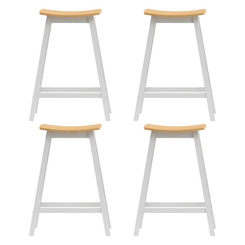 Artiss 4x Bar Stools Wooden Chairs Oak