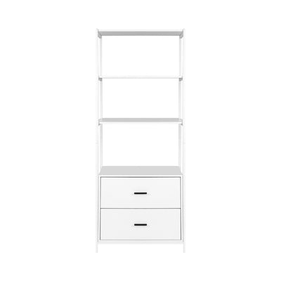 Artiss Bookshelf Display Shelf 2 Drawers 152CM White