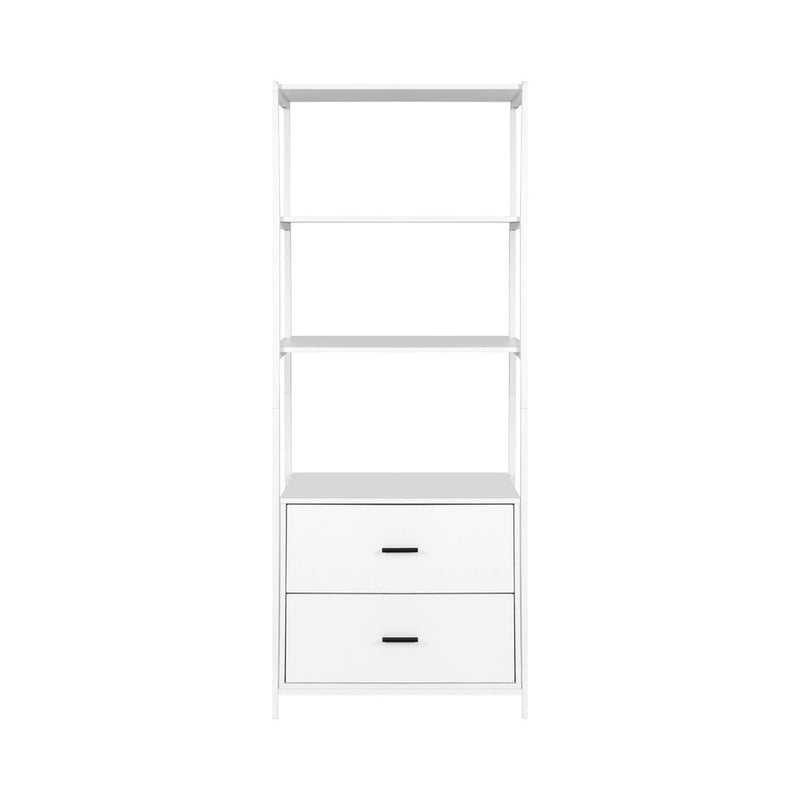 Artiss Bookshelf Display Shelf 2 Drawers 152CM White