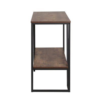 Artiss Console Table 106CM 2-tier Walnut Cora