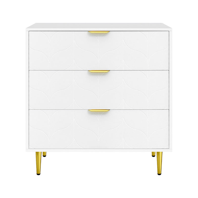 Artiss 3 Chest of Drawers Lowboy Cabinet White