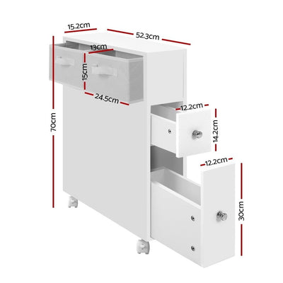 Artiss Bathroom Cabinet Storage Toilet Organiser