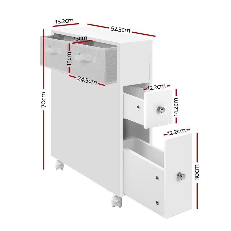 Artiss Bathroom Cabinet Storage Toilet Organiser