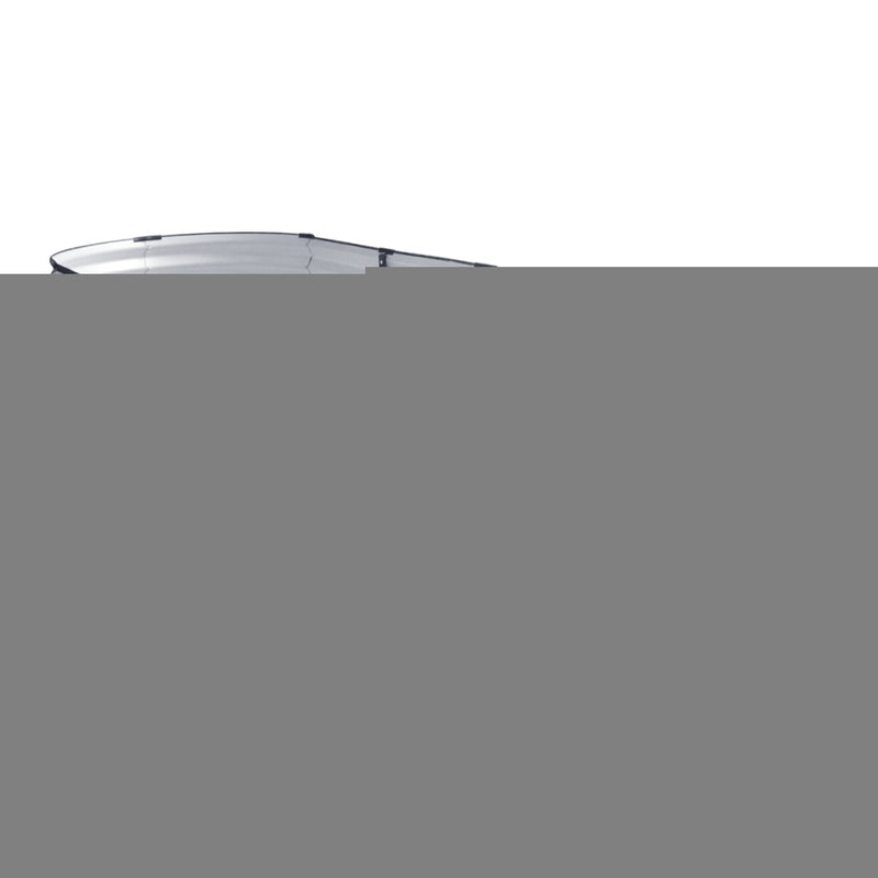 2x Green Fingers Raised Garden Bed 320X80X42cm Oval Planter Box Container Galvanised