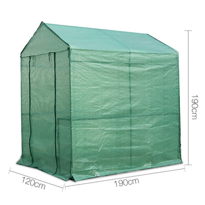 Greenfingers Greenhouse Garden Shed Green House 1.9X1.2M Storage Plant Lawn