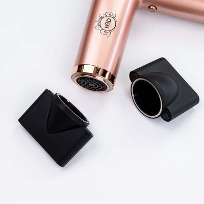 H2D 4-in-1 Ionic Magnetic Hair Dryer + Styler Styling Iron - Rose Gold