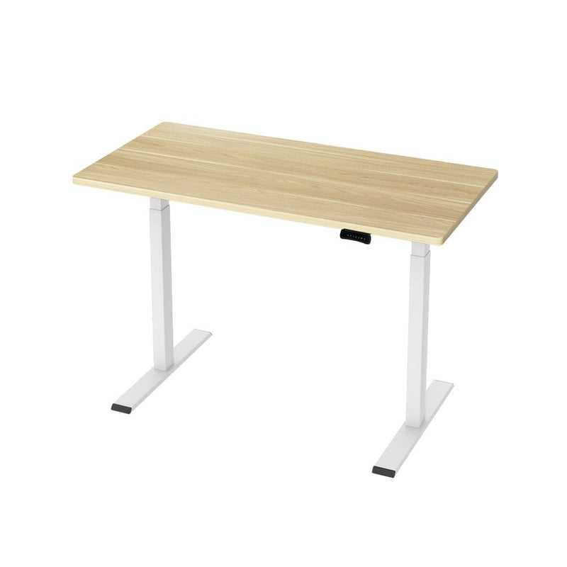 Artiss Standing Desk Motorised Dual Motor 120CM White Oak