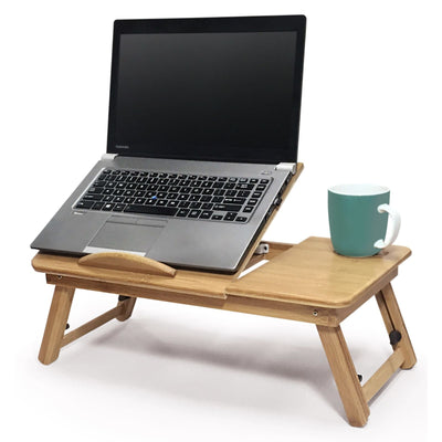 Portable Foldable Deluxe Bamboo Laptop PC Table Bed Tray Read Workstation Dinner