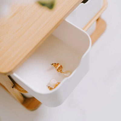 Bamboo Storage Drawer Set with 3 Drawers