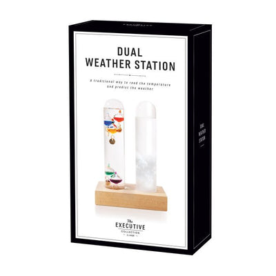 The Executive Collection Dual Weather Station Clear