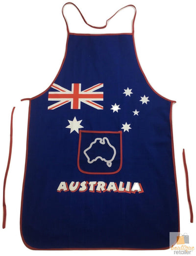 AUSTRALIA FLAG APRON Australia Day BBQ Aussie Party Costume Oven Chef Souvenir