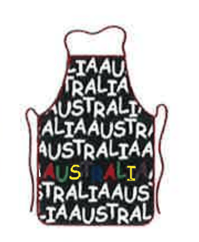 AUSTRALIA FLAG APRON Australia Day BBQ Aussie Party 100% Cotton Oven Chef Souvenir