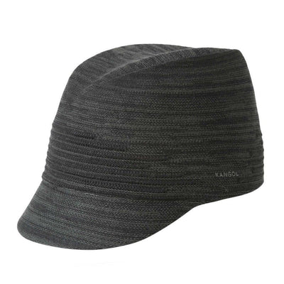 KANGOL Angle Stripe Colette Hat Cap Wool Blend K1262FA Knit Military Trilby - Black (BK001) - XL