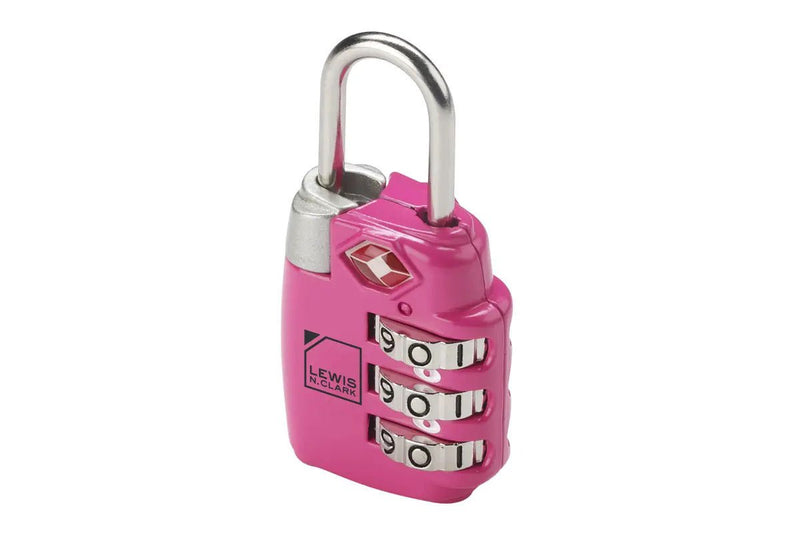 Lewis N. Clark PadLock Suitcase Travel TSA Approved Combination Lock - Pink