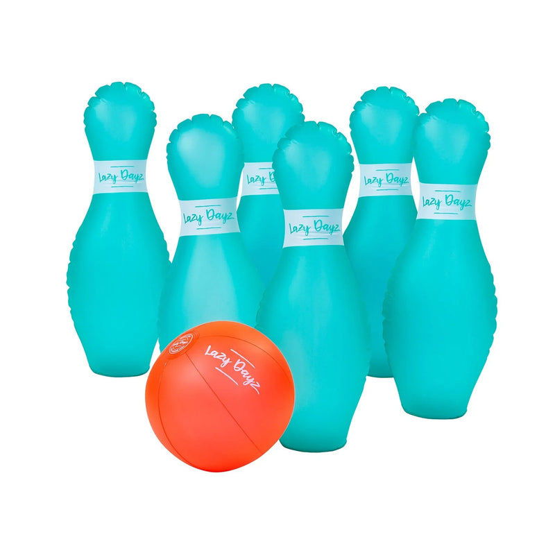 7pcs Inflatable Bowling Set Outdoor Yard Family Kids Game Beach Camping Party