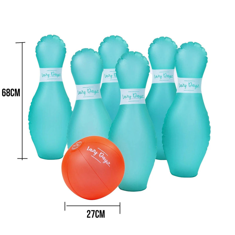 7pcs Inflatable Bowling Set Outdoor Yard Family Kids Game Beach Camping Party