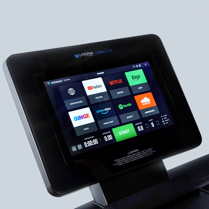 Tempest CRX Commercial Smart Treadmill with 15.6" TFT Touch Display