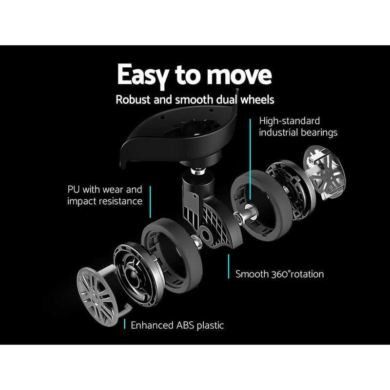 Wanderlite 3 Set Luggage 20-24-28 Inch Suitcase with TSA Lock Carry On Hard Shell Travel Luggage Organiser Case Black