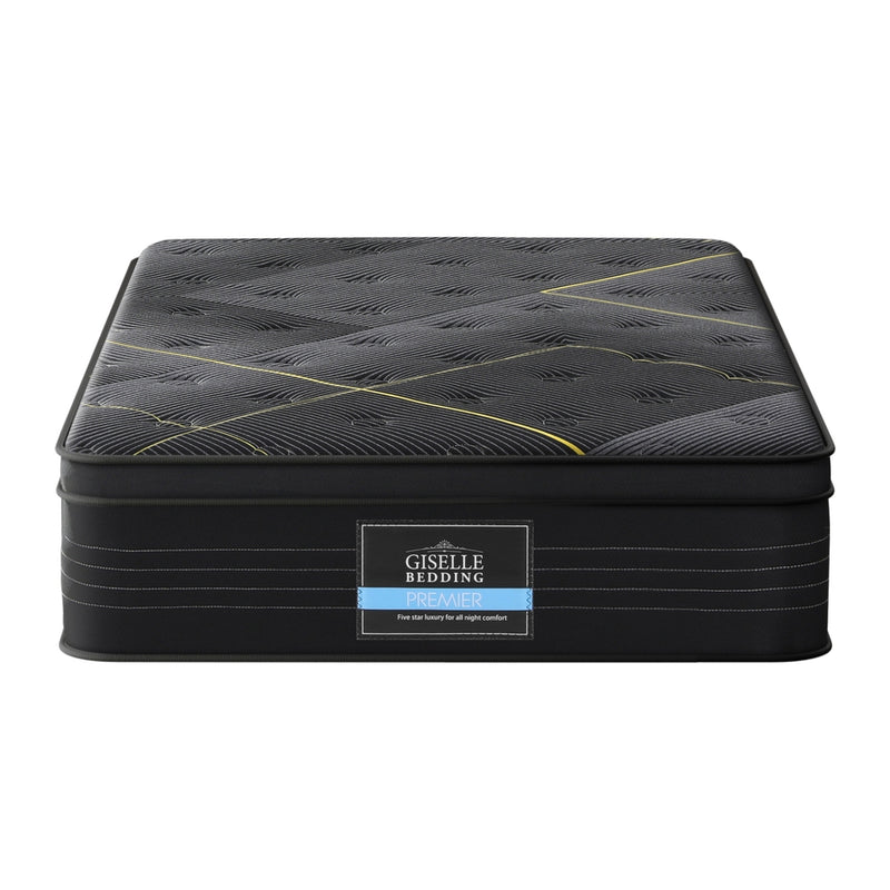 35cm Giselle Mattress King Single Bed Bamboo Pocket Firm Foam