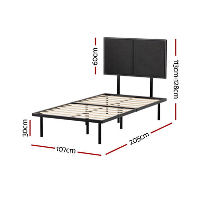 Artiss Bed Frame King Single Size Metal Frame NOE