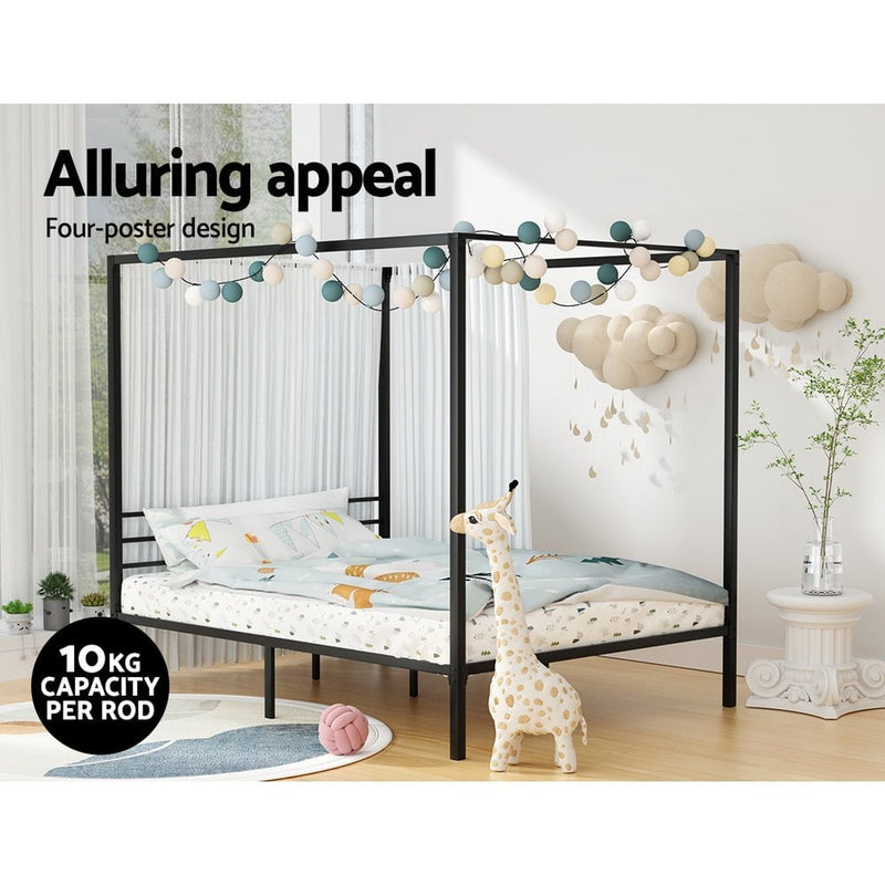 Artiss Bed Frame Double Size Metal Frame POCHY