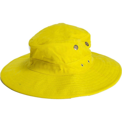 PORTWEST Premium 100% Cotton Wide Brim Hat w Legionnaires Flap Hi Vis Work