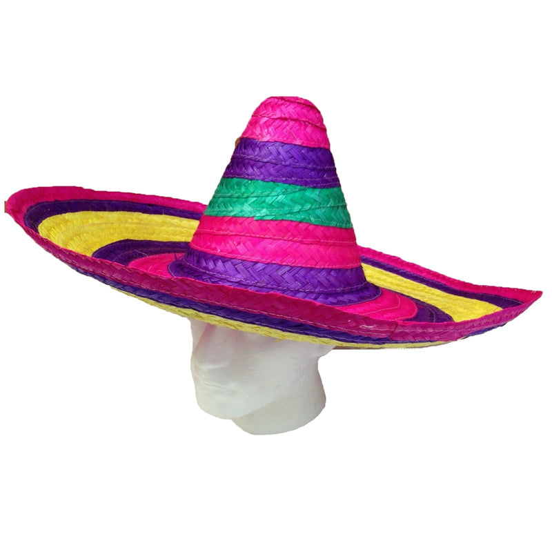 2x Set Mexican Sombrero Fancy Dress Spanish Straw Hat Costume Party