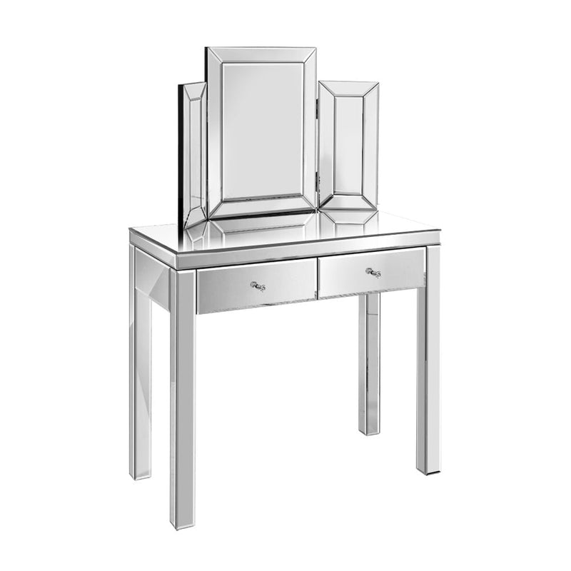 Artiss Dressing Table Set Console Table With Mirror Mirrored Furniture Dresser