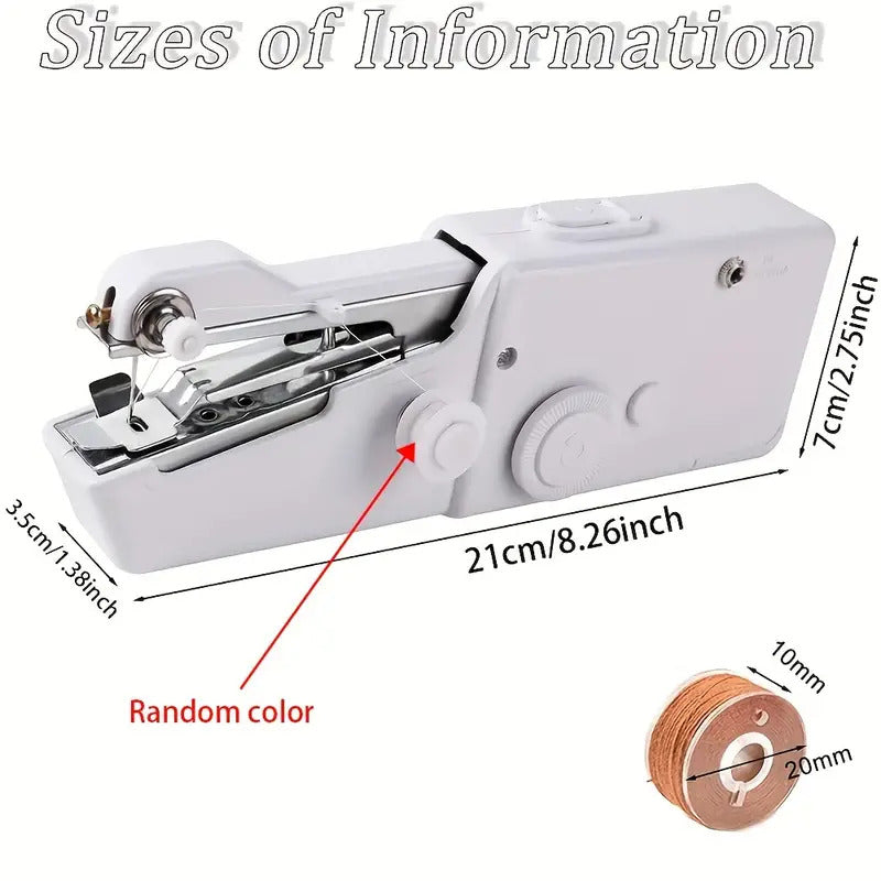 Mini Cordless Sewing Machine Portable Handheld Hand Held Stitch Home Clothes