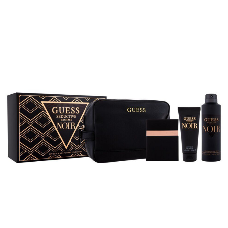 Guess Seductive Noir by Guess 4 Piece Set For Men