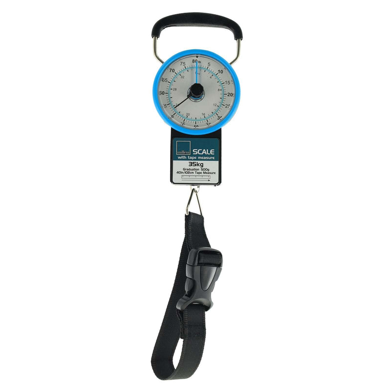 Milleni Hand Held Manual Analogue Luggage Scales Portable Travel - Grey