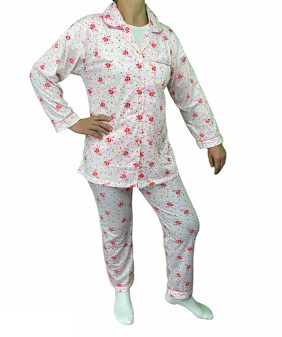 Womens PYJAMAS PJs Set Pajamas Ladies Cotton PJ Womens Long Sleeve Sleepwear