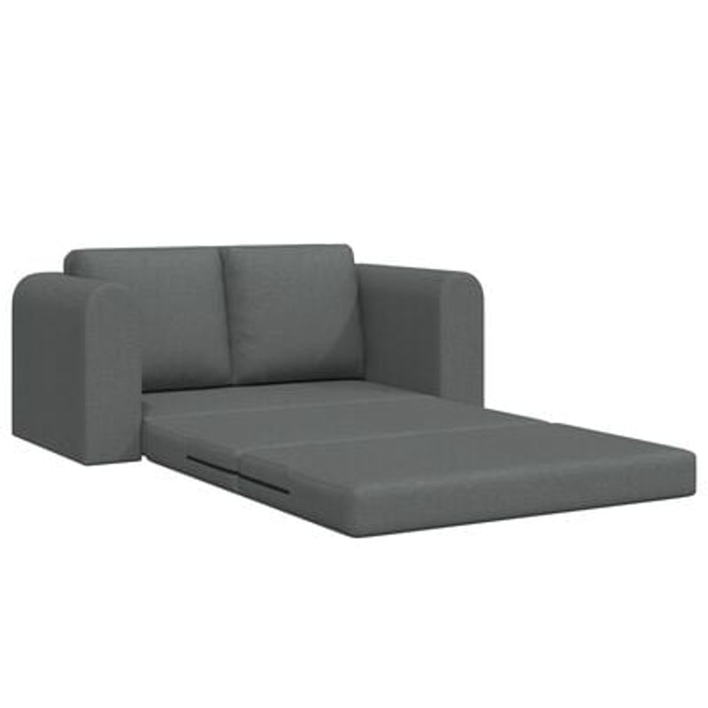 Floor Sofa Bed 2-in-1 Dark Grey 148x71x83 cm Fabric