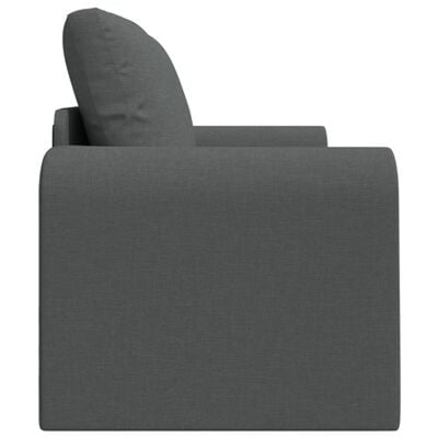Floor Sofa Bed 2-in-1 Dark Grey 148x71x83 cm Fabric