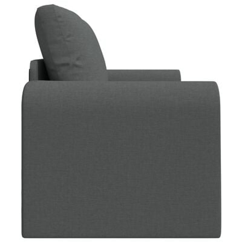 Floor Sofa Bed 2-in-1 Dark Grey 148x71x83 cm Fabric