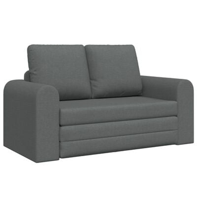 Floor Sofa Bed 2-in-1 Dark Grey 148x71x83 cm Fabric