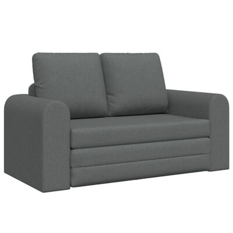 Floor Sofa Bed 2-in-1 Dark Grey 148x71x83 cm Fabric