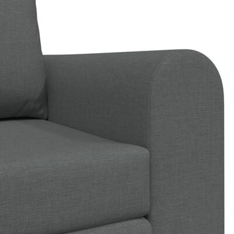 Floor Sofa Bed 2-in-1 Dark Grey 148x71x83 cm Fabric