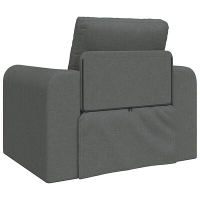 Floor Sofa Bed 2-in-1 Dark Grey 98x71x83 cm Fabric